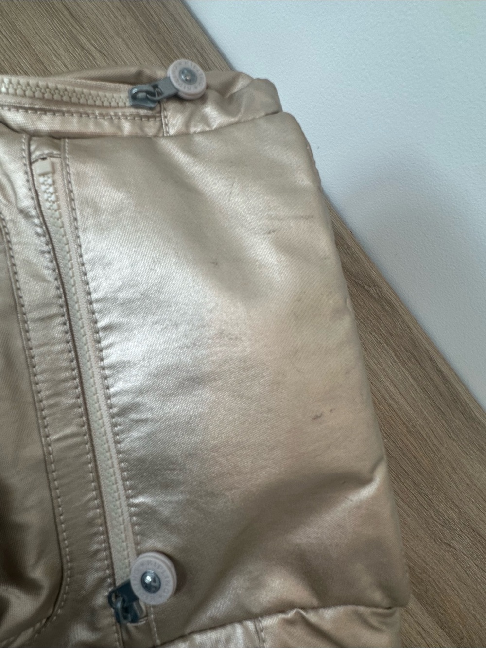 Kipling Gold Metallic Backpack - Picture 9 of 10